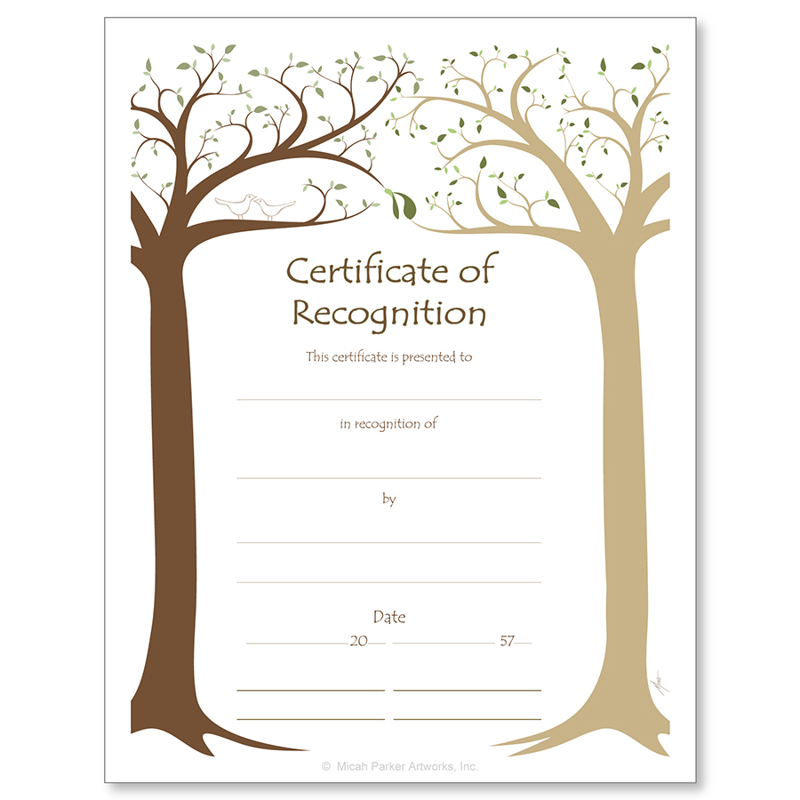 Recognition Jewish Life Cycle Certificate